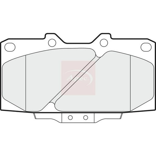Apec Front Brake Pad Set fits Nissan Silvia 1993-1999 2.0