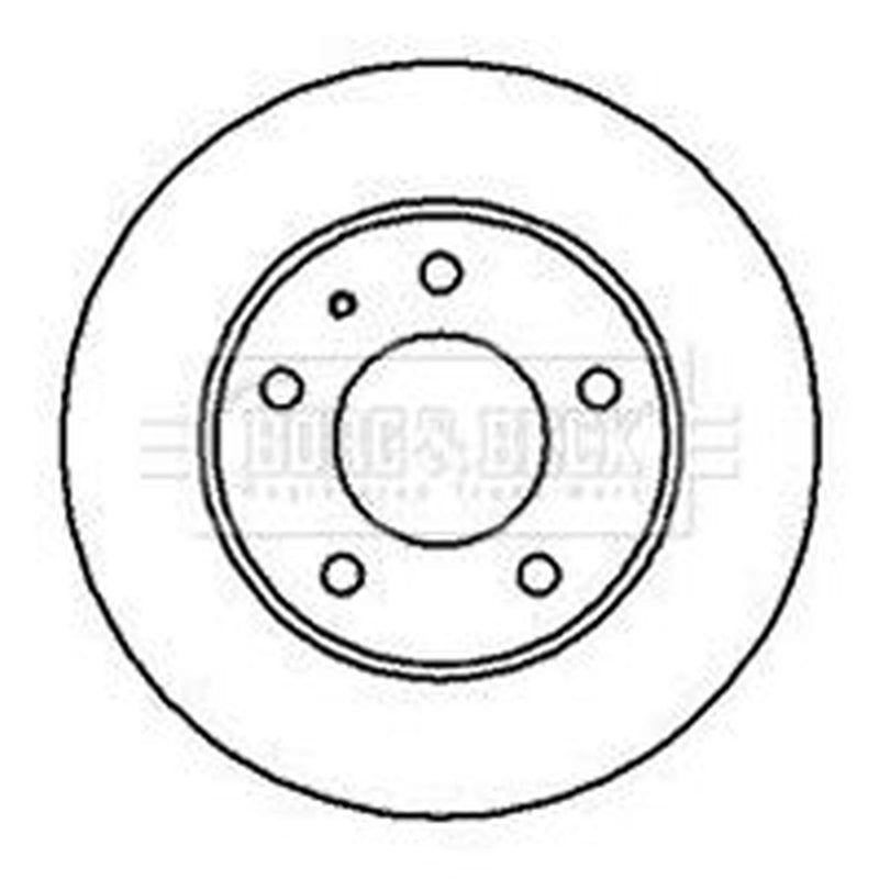 Borg & Beck Front & Rear Brake Discs & Pads fits Mazda Premacy 1999-2005 1.8