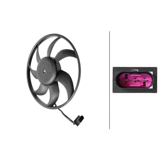 Hella Engine Cooling Fan Left fits Seat Cordoba 2002-2009 1.2 1.4 1.6 1.9