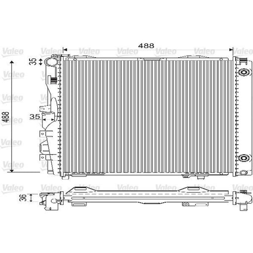 Valeo Engine Radiator 733134