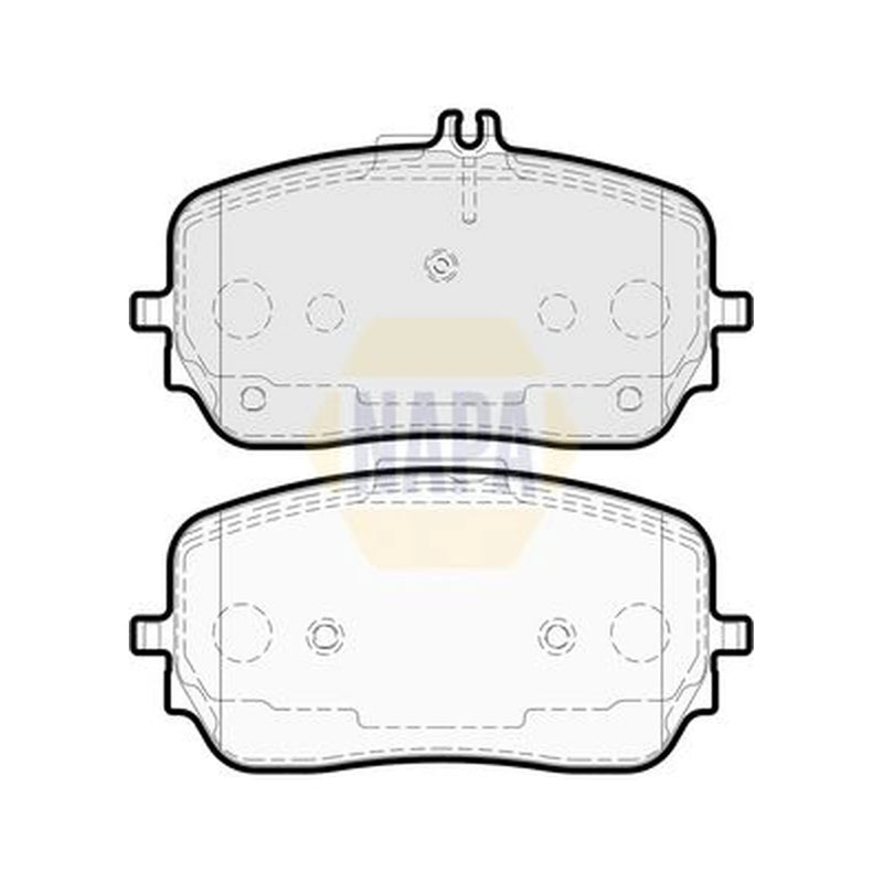 NAPA Front Brake Pad Set fits Mercedes-Benz Gle 2018-2023