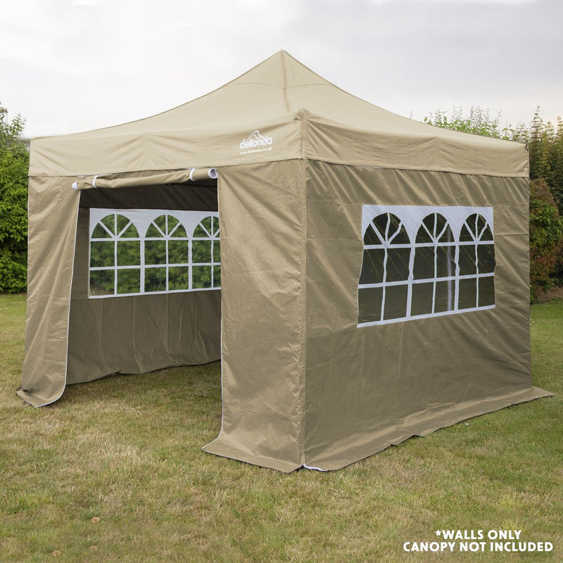 Dellonda Premium Fabric Side Panels - Beige Dellonda  - Dynamic Drive