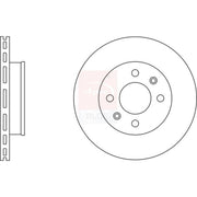 Apec Front & Rear Brake Discs & Pads fits Hyundai Getz 2005-2010 1.4