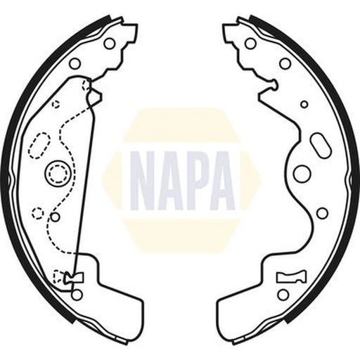 NAPA Brake Shoe Set Axle Kit NBS1055