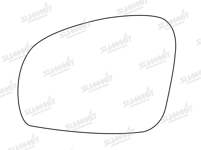 Summit Heated Base Plate With Blind Spot Mirror Skoda Fabia LHS Summit - Bars 4 Cars