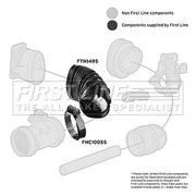 First Line Air Filter Intake Hose NBR (nitrile butadiene rubber) fits BMW 3