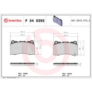 Brembo Xtra Front Brake / Discs & Pads fits Subaru Impreza 2001-2005 2.0