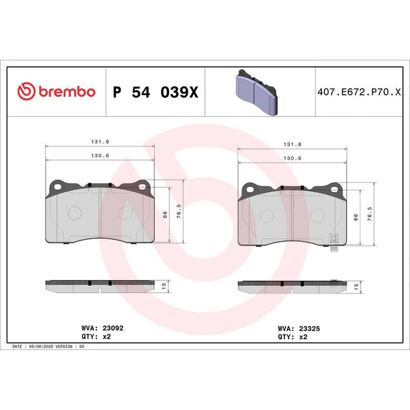 Brembo Xtra Front Brake / Discs & Pads fits Subaru Impreza 2001-2005 2.0