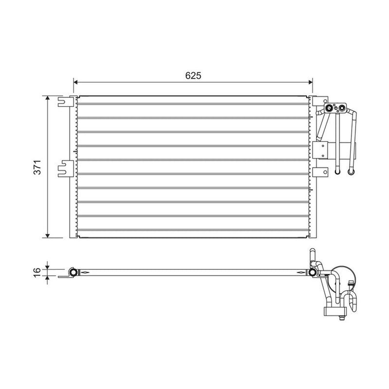 Valeo Air Conditioning Condenser 822735