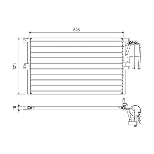 Valeo Air Conditioning Condenser 822735
