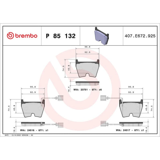 Brembo Front Brake Aluminium Brake Disc Hub Discs & Pads fits Audi A4 B7