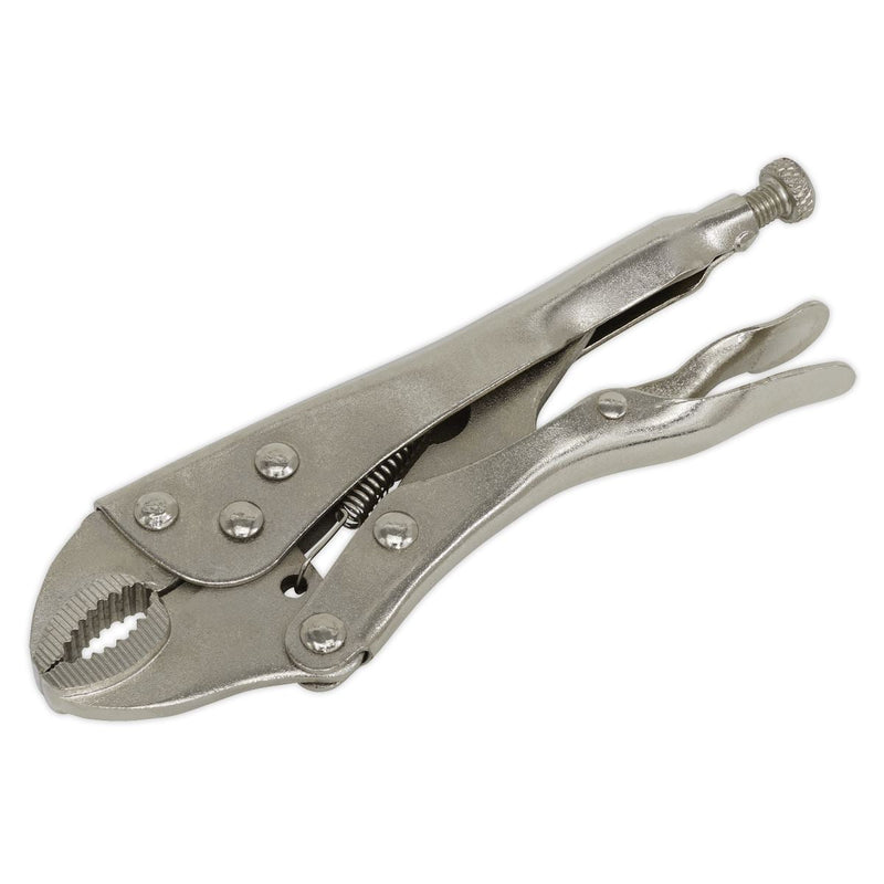 Sealey Locking Pliers 175mm Curved Jaw S0486 Siegen by Sealey - Dynamic Drive