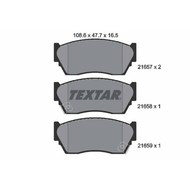 Textar Front Brake Pad Set 2165701