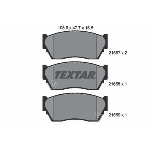 Textar Front Brake Pad Set 2165701