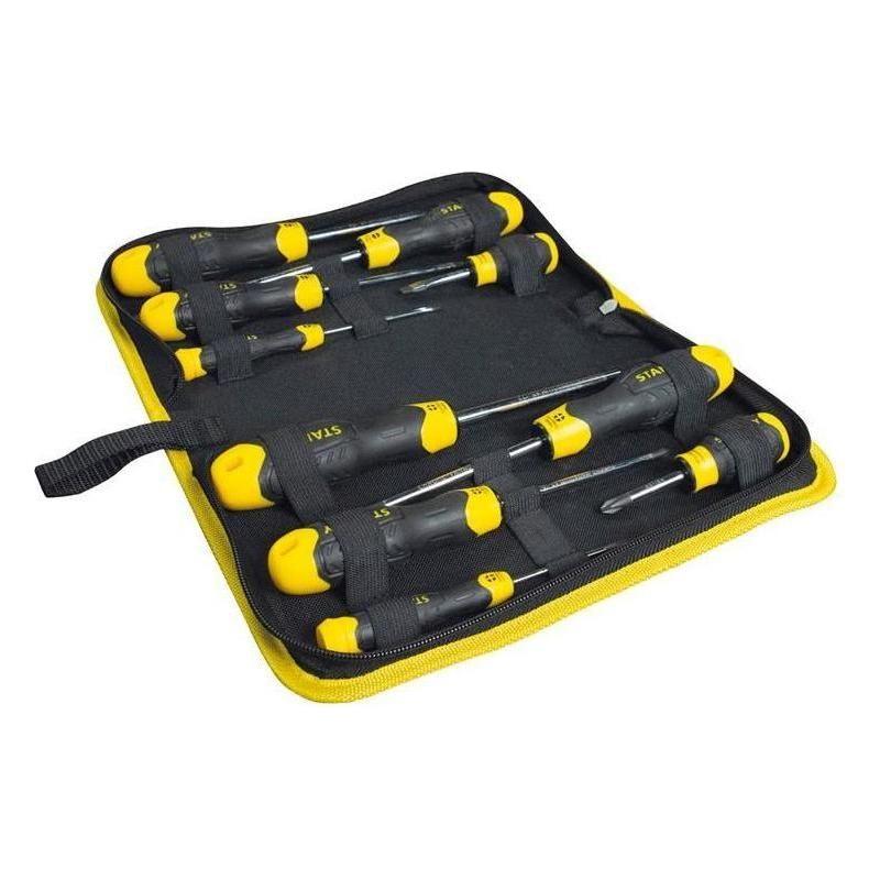 Stanley® Hand Tools CUSHION GRIP™ Screwdriver Set in Wallet, 10 Piece STANLEY® Hand Tools - NN4 Online