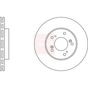 Apec Front & Rear Brake Discs & Pads fits Honda Prelude 1996-2001 2.2