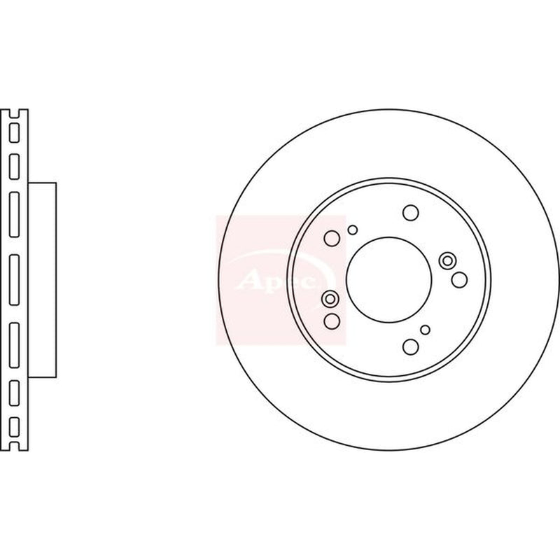 Apec Front & Rear Brake Discs & Pads fits Honda Prelude 1996-2001 2.2