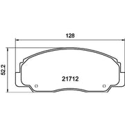 Mintex Front & Rear Pads fits Toyota Camry 1989-1991 2.5