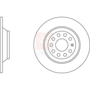 Apec 2 x Solid Rear Brake Discs SDK6403
