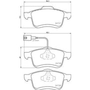 Brembo Front & Rear Pads fits Chrysler Delta 2011 on 2.0