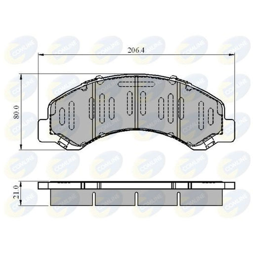 Comline 4 x Front Brake Pad Set fits Isuzu N V 1998 on