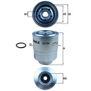 Mahle Fuel Filter Element KC 256D