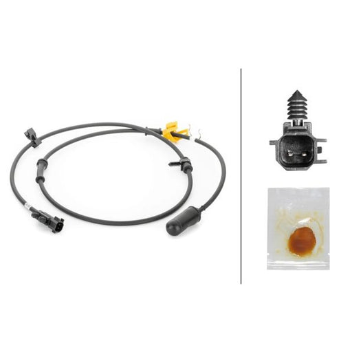 Hella ABS Wheel Speed Sensor Rear fits Chrysler Voyager 2000-2008