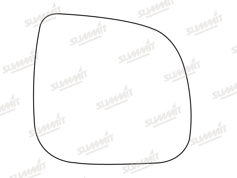 Summit Heated Base Plate With Commercial Mirror Glass fits VW Transporter T6 RHS Summit - Bars 4 Cars