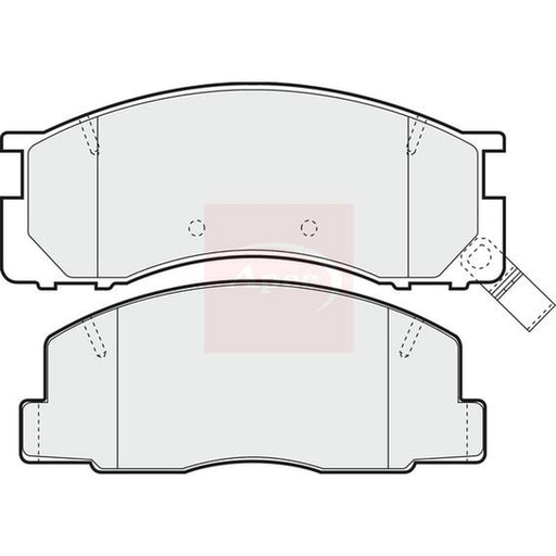 Apec Front Brake Pad Set fits Toyota Liteace 1986-1994 1.5 2.0