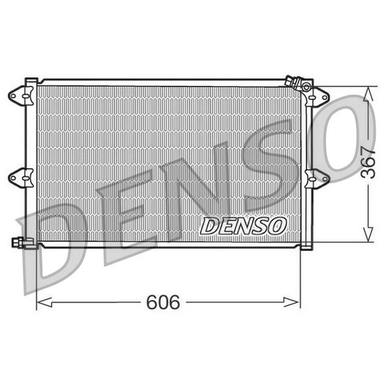 Denso Air Conditioning Condenser fits Seat Cordoba 1993-2002