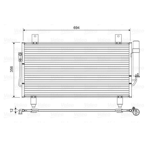 Valeo Air Conditioning Condenser 822599