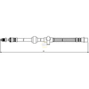 NAPA Brake Hydraulic Hose Line Rear Left NBH1396