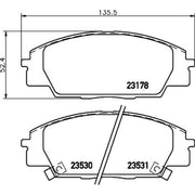 DON Front Brake Pad Set fits Honda Civic VII 2001-2005 2.0