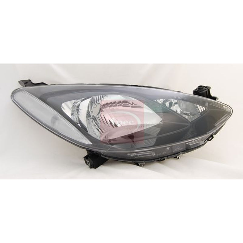 Apec Headlight Headlamp H4 Left fits Mazda 2 2007-2015 1.3 1.4 1.5 1.6