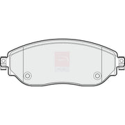 Apec Front Brake Pad Set fits Fiat Talento 2016 on 1.6