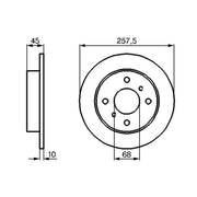 Bosch Front & Rear Brake Discs & Pads fits Nissan Almera 2000-2002 1.8