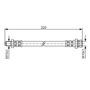 Bosch Brake Hydraulic Hose Line Rear fits Alfa Romeo 147 2001-2010