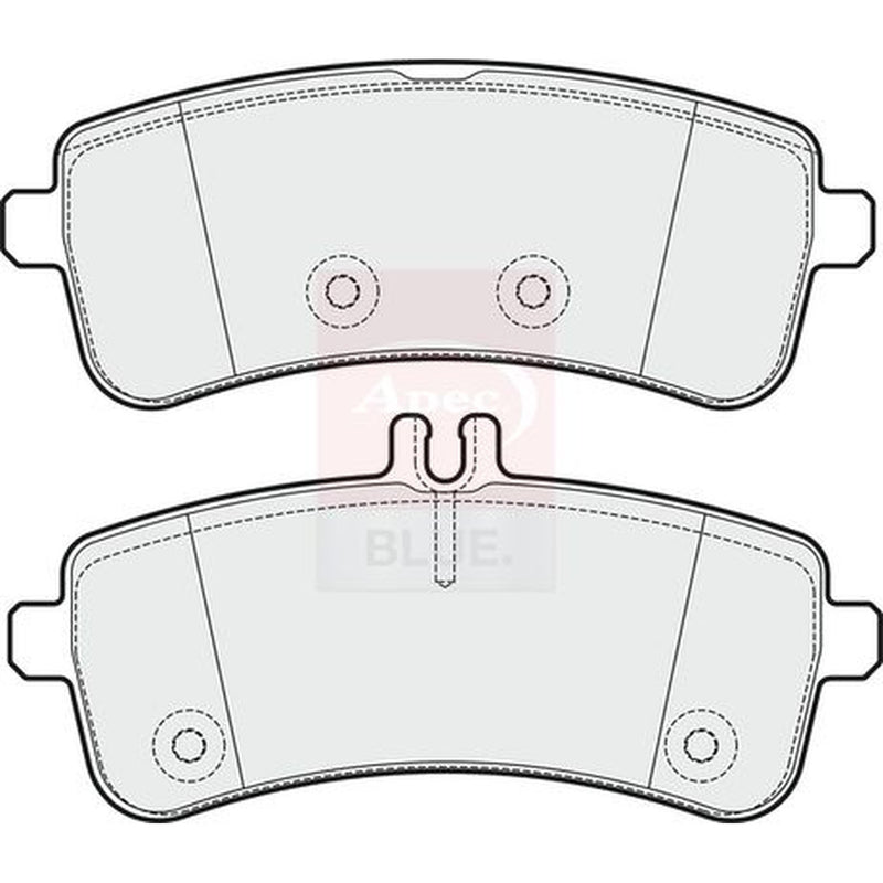 Apec Rear Brake Pad Set fits Mercedes-Benz AMG GT 2014-2021