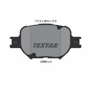 Textar Front Brake Pad Set 2386401