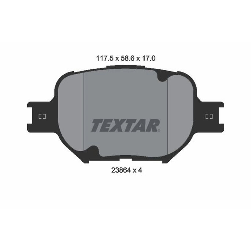Textar Front Brake Pad Set 2386401