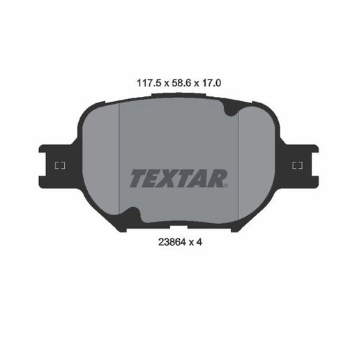 Textar Front Brake Pad Set 2386401