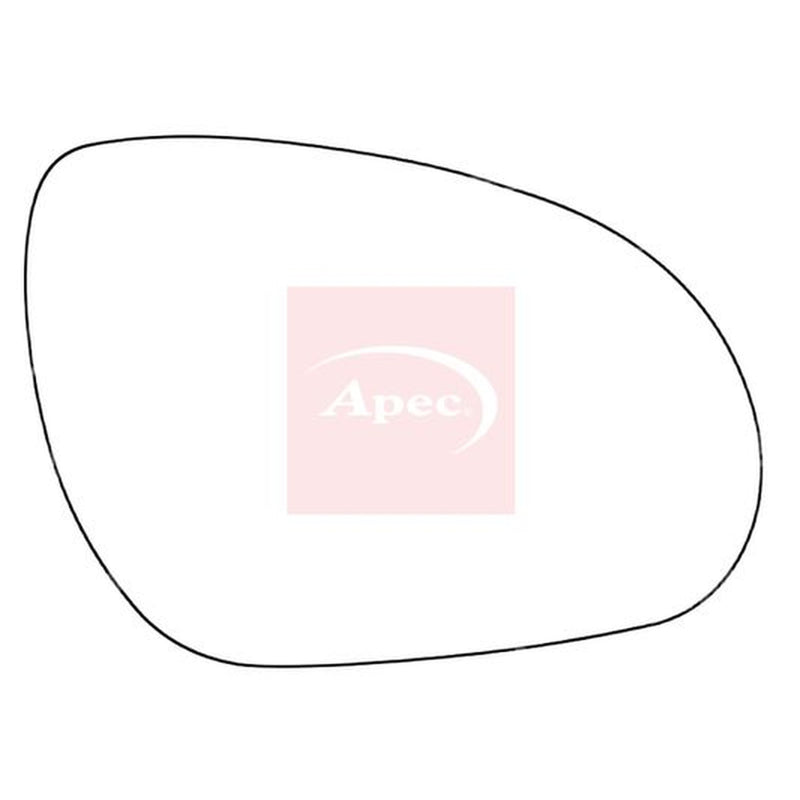 Apec Exterior Wing Mirror Glass Right fits Hyundai I30 2007-2012 1.4 1.6 2.0