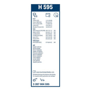Bosch Wiper Wiper Blade 280mm — H595 fits Ford Fiesta V 2001-2010