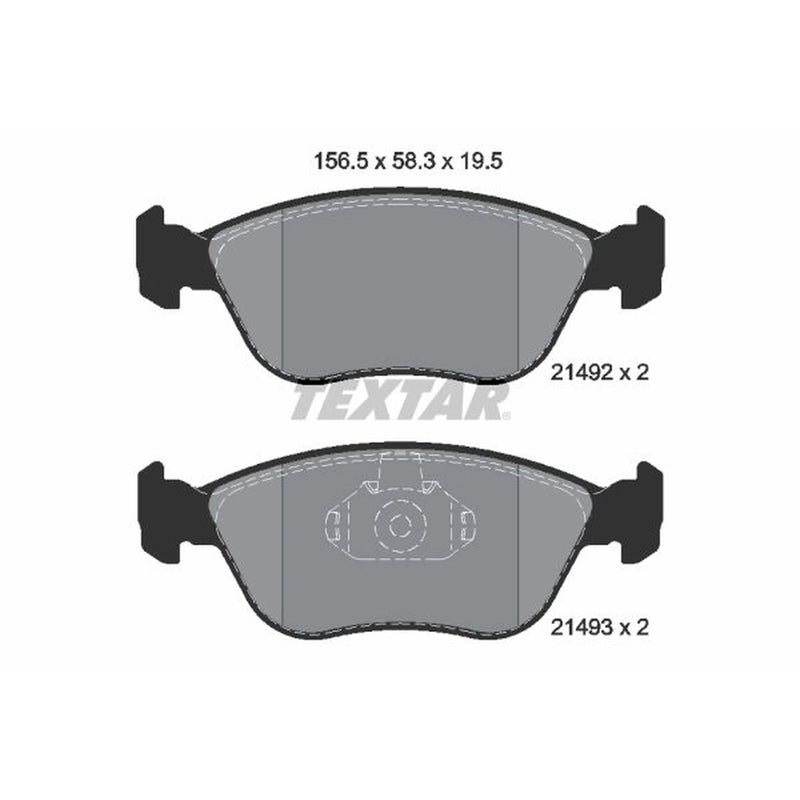 Textar Front Brake Pad Set 2149201