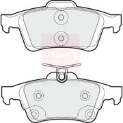 Apec Rear Brake Pad Set fits Ford C-Max II 2010-2019 1.0 1.5 1.6 2.0