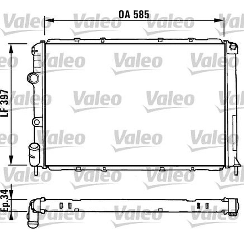 Valeo Engine Radiator 731380