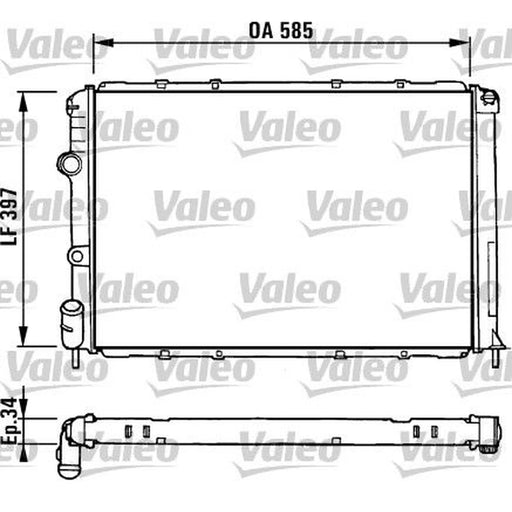 Valeo Engine Radiator 731380