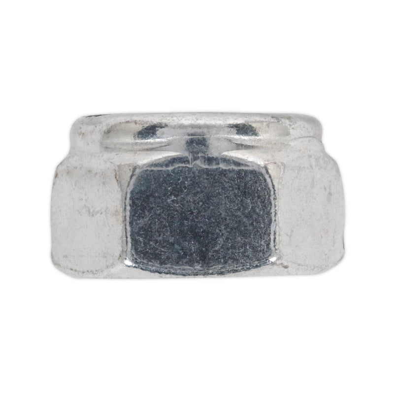 Sealey Nylon Lock Nut M8 Zinc DIN 982 Pack of 100 NLN8 Sealey  - Dynamic Drive
