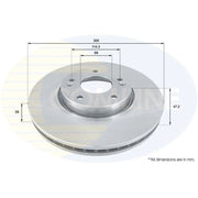Comline Front & Rear Brake Discs & Pads fits Kia Rio III 2011-2017 1.4
