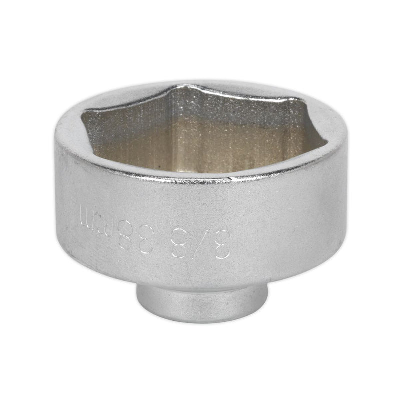 Sealey Low Profile Oil Filter Socket 38mm 3/8"Sq Drive SX115 Sealey - Dynamic Drive